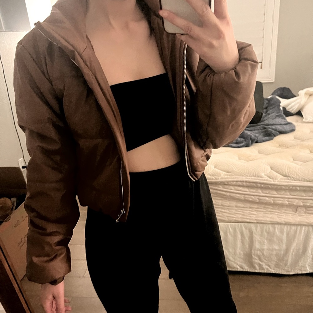Puffer Brown jacket- size small